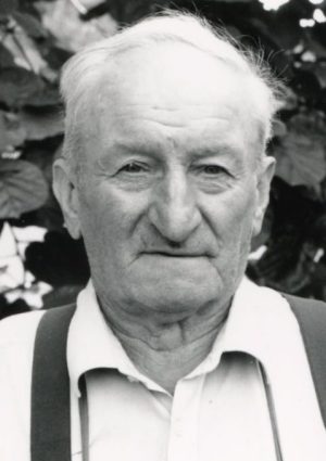 Portrait von Alois Oberrauch, Signat
